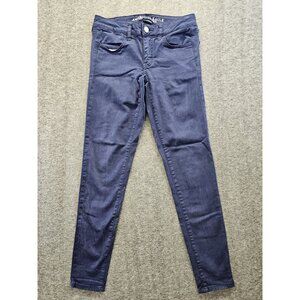 American Eagle Jeans Womens Size 4 Jegging Mid Rise Ankle Dark Denim Stretch